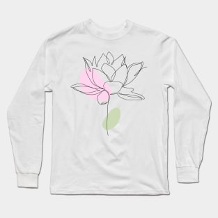 Pink Flower Long Sleeve T-Shirt